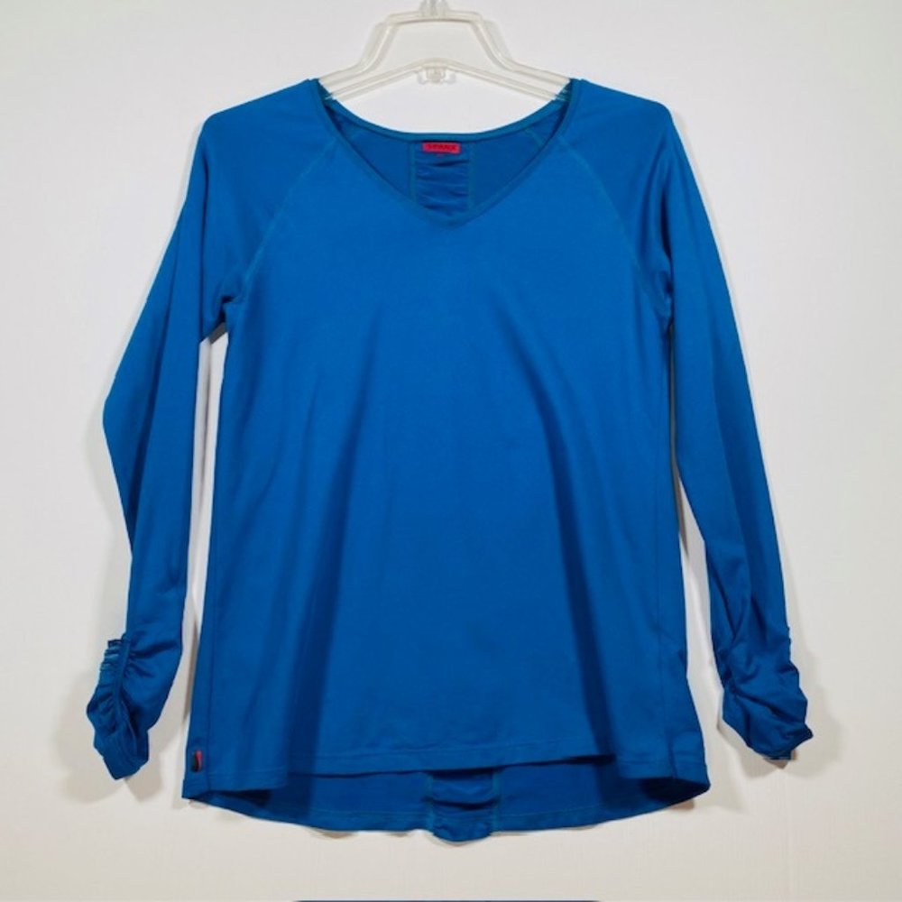 SPANX Long Sleeve Activewear Top Sz Small with Puckered Design Features‎